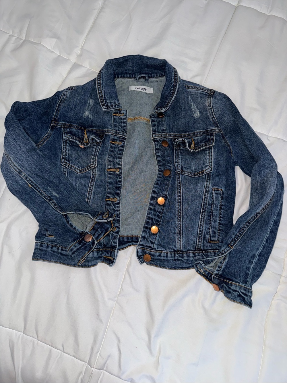 refuge Dark Blue Denim Jean Jacket
